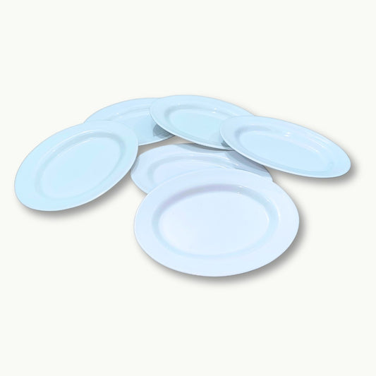 Elegant oval melamine mini rice dish for small servings