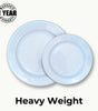 Premium DineLux imported white melamine dinner plate for serving.