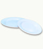 Set of premium white imported melamine plates by DineLux Pakistan.