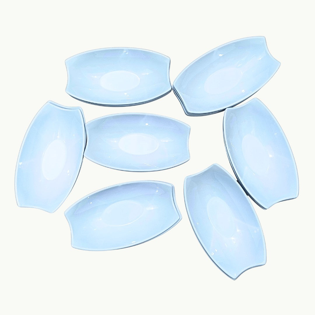 DineLux white melamine bowl for pasta serving