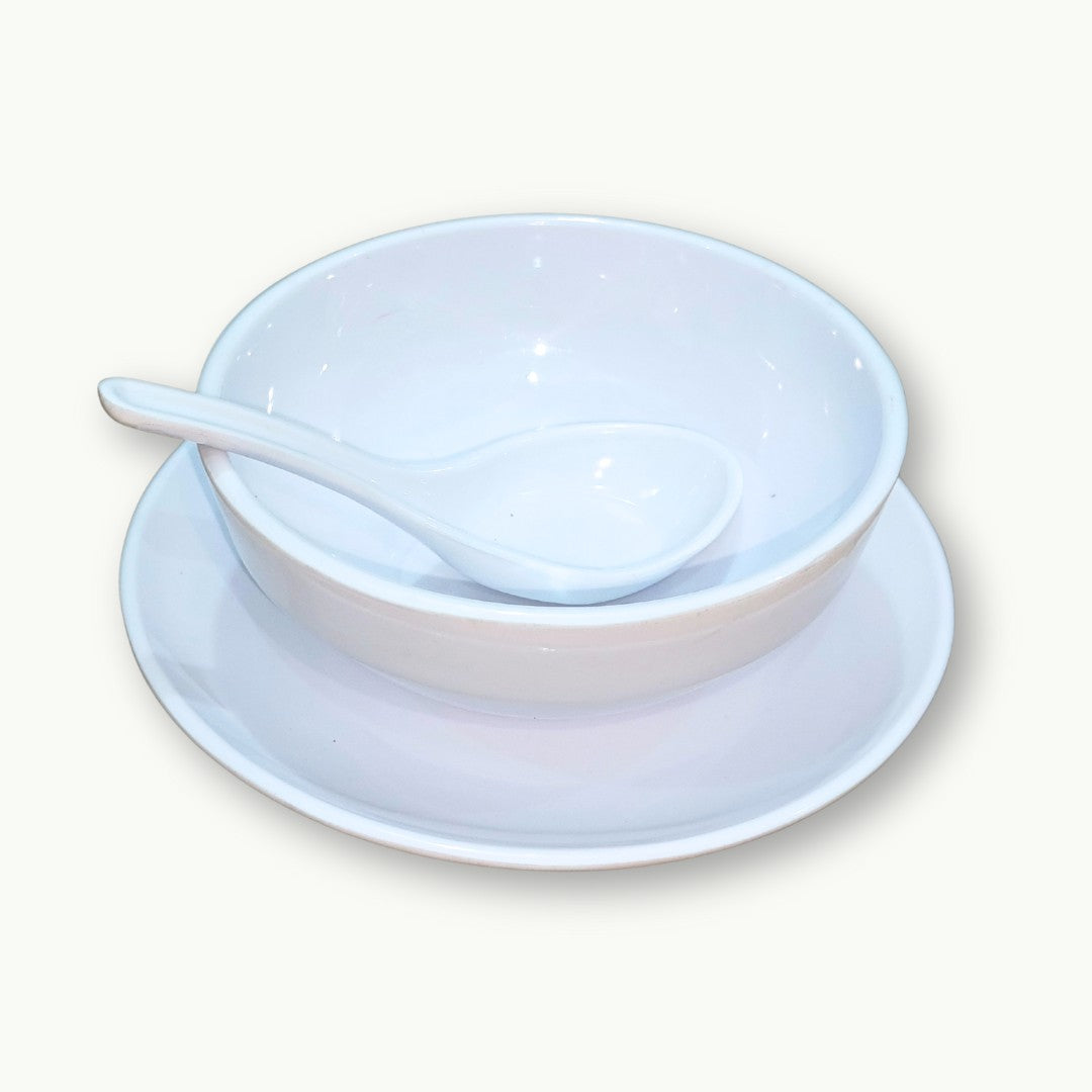 premium double glazed melamine soup bowl by DineLux