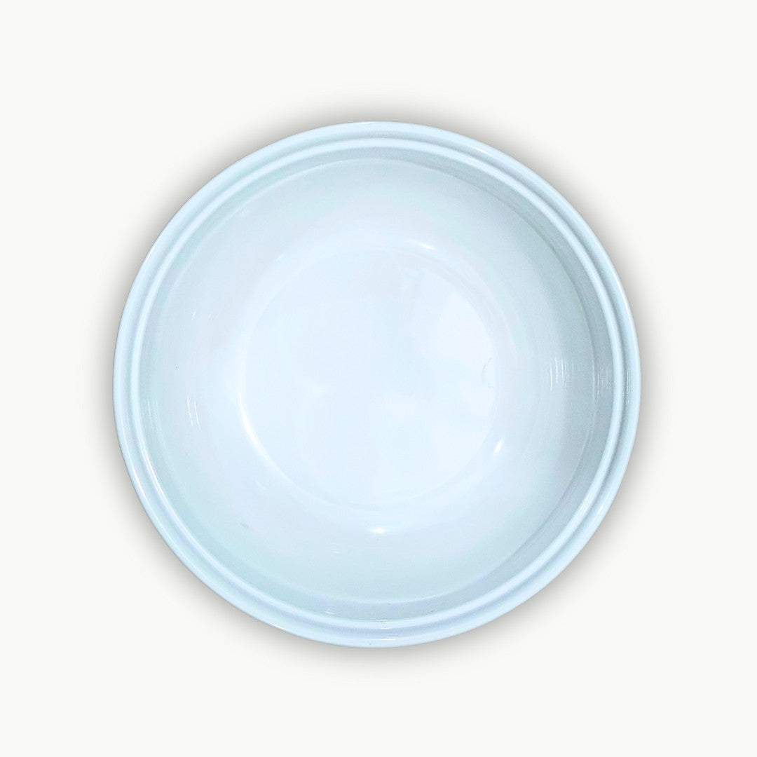 Round heavyweight unbreakable melamine serving bowl design