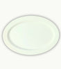 durable unbreakable white melamine rice serving platter DineLux