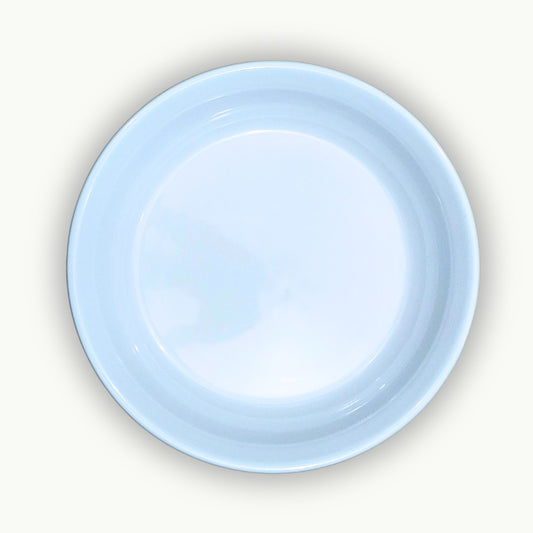 durable unbreakable white melamine thaal for rice biryani serving