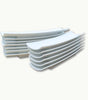 White melamine kabab serving tray for salad and snacks.