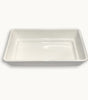 White melamine double glazed serving platter for rice and curry